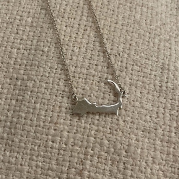 NWOT Sterling Silver Cape Cod Map Necklace - Picture 3 of 4